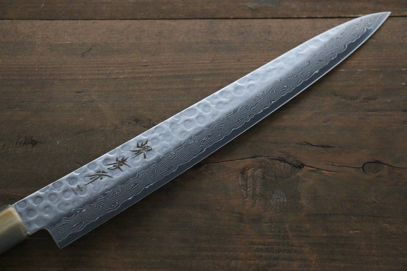 Sakai Takayuki AUS10 Damasco de 45 Capas Sujihiki  240mm Mango de Magnolia - Japanny-SP