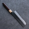 Seisuke Shitan Super Azul Martillado Kurouchi Nakiri  165mm Mango de Shitan - Japanny-SP