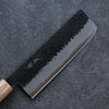 Seisuke Shitan Super Azul Martillado Kurouchi Nakiri  165mm Mango de Shitan - Japanny-SP