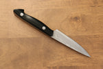 Kazuo Nomura Acero Blanco Damasco Cazador  100mm Mango de Micarta Negra  con Funda - Japanny-SP