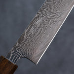 Seisuke Nami AUS10 Damasco con Terminado de Espejo Sujihiki  240mm Mango de Roble - Japanny-SP