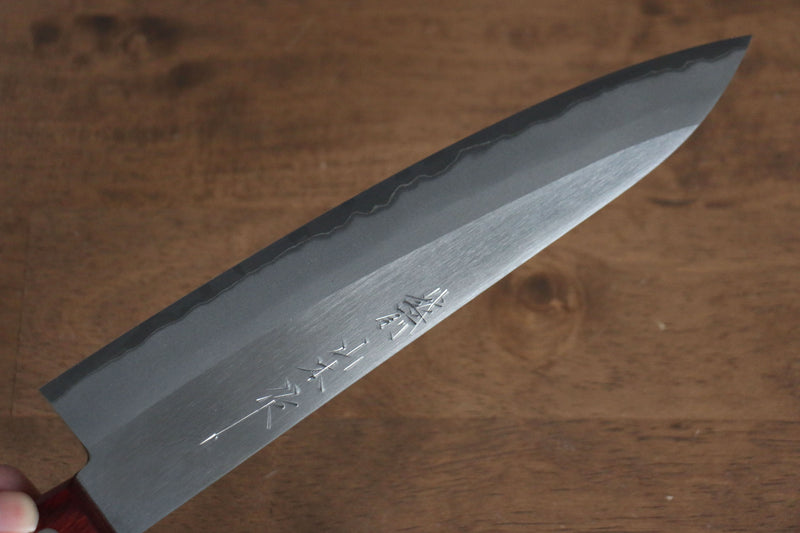 Nao Yamamoto Acero Blanco No.2 Gyuto  210mm Mango de Madera de pakka roja - Japanny-SP