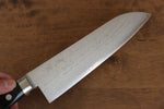 Seisuke VG10 Damasco Santoku  180mm Mango de Madera de Pakka Negra - Japanny-SP