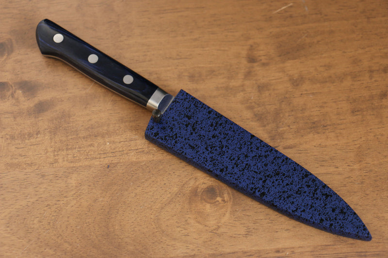 Madera de pakka azul Funda para 120mm Petty-Utilitario con Clavija de madera contrachapada Kaneko - Japanny-SP