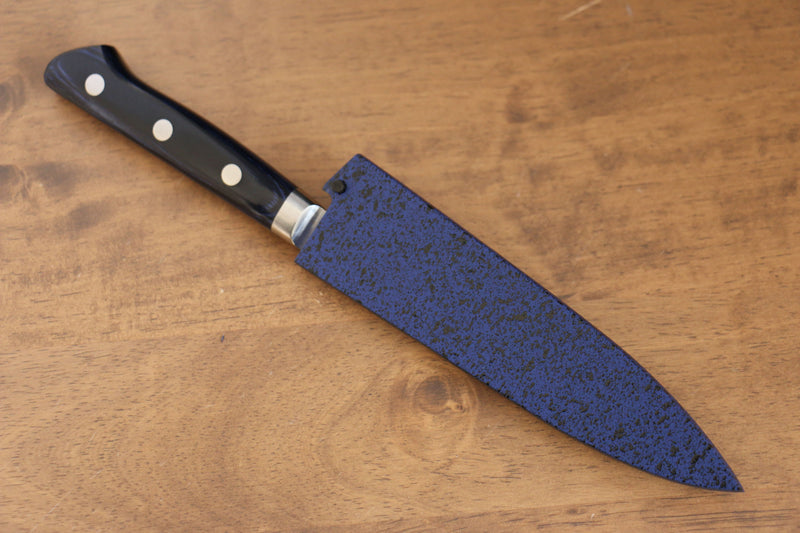 Madera de pakka azul Funda para 120mm Petty-Utilitario con Clavija de madera contrachapada Kaneko - Japanny-SP