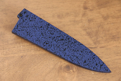 Madera de pakka azul Funda para 120mm Petty-Utilitario con Clavija de madera contrachapada Kaneko - Japanny-SP