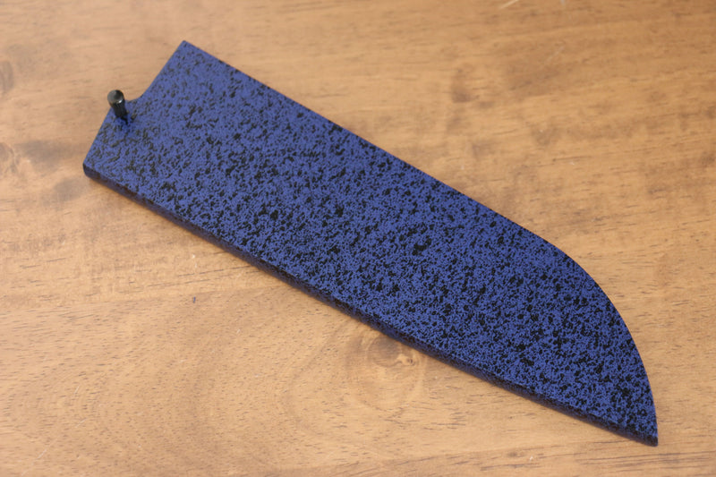 Madera de pakka azul Funda para 180mm Santoku con Clavija de madera contrachapada Kaneko - Japanny-SP