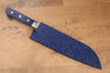 Madera de pakka azul Funda para 180mm Santoku con Clavija de madera contrachapada Kaneko - Japanny-SP