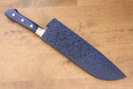 Madera de pakka azul Funda para 180mm Santoku con Clavija de madera contrachapada Kaneko - Japanny-SP