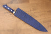 Madera de pakka azul Funda para 210mm Gyuto con Clavija de madera contrachapada Kaneko - Japanny-SP