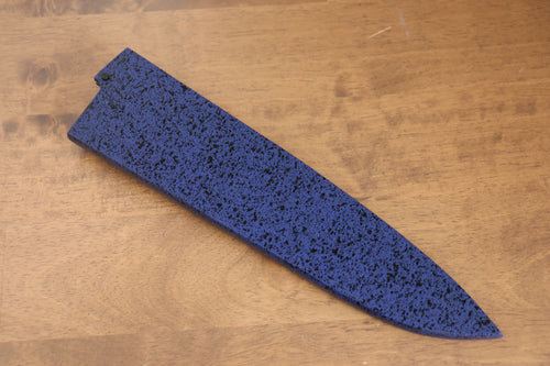 Madera de pakka azul Funda para 210mm Gyuto con Clavija de madera contrachapada Kaneko - Japanny-SP