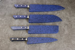 (Cyu) Madera de pakka azul Funda para 180mm Nakiri con Clavija de madera contrachapada Kaneko - Japanny-SP