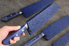 (Cyu) Madera de pakka azul Funda para 180mm Nakiri con Clavija de madera contrachapada Kaneko - Japanny-SP