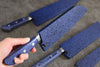 Madera de pakka azul Funda para 180mm Gyuto con Clavija de madera contrachapada Kaneko - Japanny-SP