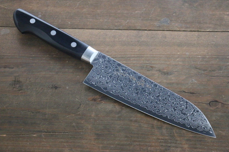 Sakai Takayuki AUS10 45 Layer Mirrored Damascus Japanese Gyuto 210mm & Santoku 170mm Knife - Japanny-SP