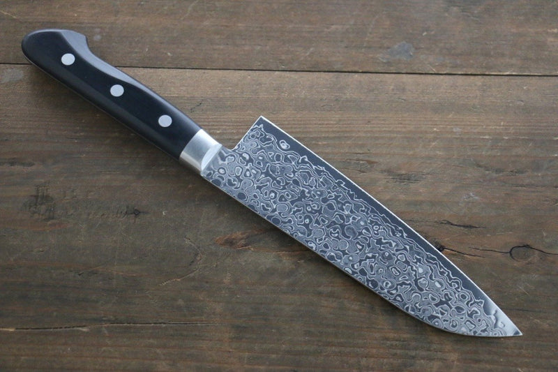 Sakai Takayuki AUS10 45 Capas Damasco con Terminado de Espejo Santoku  170mm - Japanny-SP