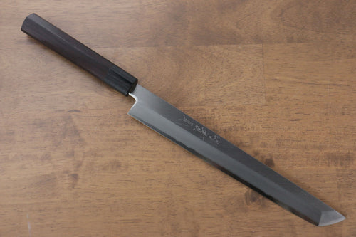 Jikko Acero de Plata No.3 Sakimaru Yanagiba 240mm Mango de Shitan - Japanny-SP