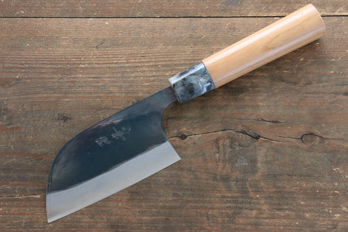 Masakage Masakage Mizu Blue Steel No.2 Black Finished Kamagata  115mm with American Cherry Handle - Japanny-SP