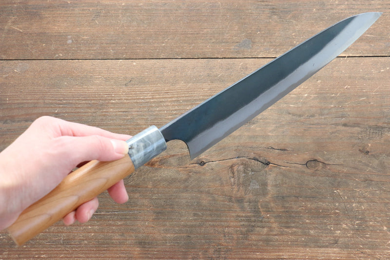 Masakage Masakage Mizu Blue Steel No.2 Black Finished Gyuto  210mm with American Cherry Handle - Japanny-SP