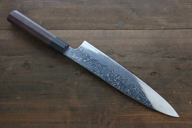 Sukenari SG2 Damasco Gyuto  240mm Mango de Shitan - Japanny-SP