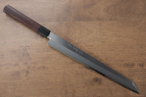 Jikko Acero de Plata No.3 Kiritsuke Yanagiba 270mm Mango de Shitan - Japanny-SP