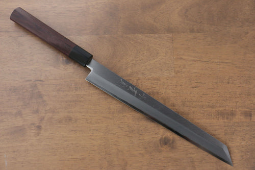 Jikko Acero de Plata No.3 Kiritsuke Yanagiba 240mm Mango de Shitan - Japanny-SP