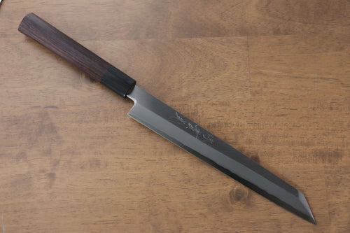 Jikko Acero de Plata No.3 Kiritsuke Yanagiba 210mm Mango de Shitan - Japanny-SP