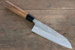 Sakai Takayuki Acero de Plata No.3 Nashiji Santoku  170mm Mango de Madera de Parsimonia - Japanny-SP