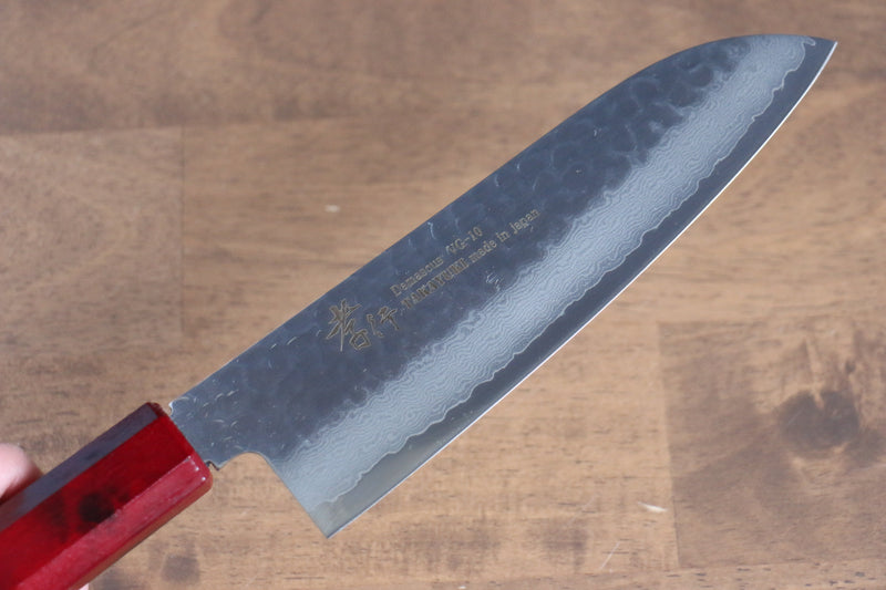 Sakai Takayuki Nanairo VG10 de 33 Capas Santoku  180mm Mango de Resina ABS (Caparazon de tortuga) - Japanny-SP