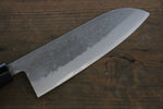 Seisuke Acero Azul No.2 Nashiji Santoku  165mm Mango de Castaña - Japanny-SP