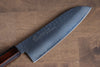 Sakai Takayuki Nanairo VG10 de 33 Capas Santoku  180mm Mango de Resina ABS (Grano de madera retro) - Japanny-SP