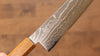 Kajin Acero Especial de Cobalto Damasco Gyuto  210mm Mango de Arce quemado (Mehakkaku) - Japanny-SP