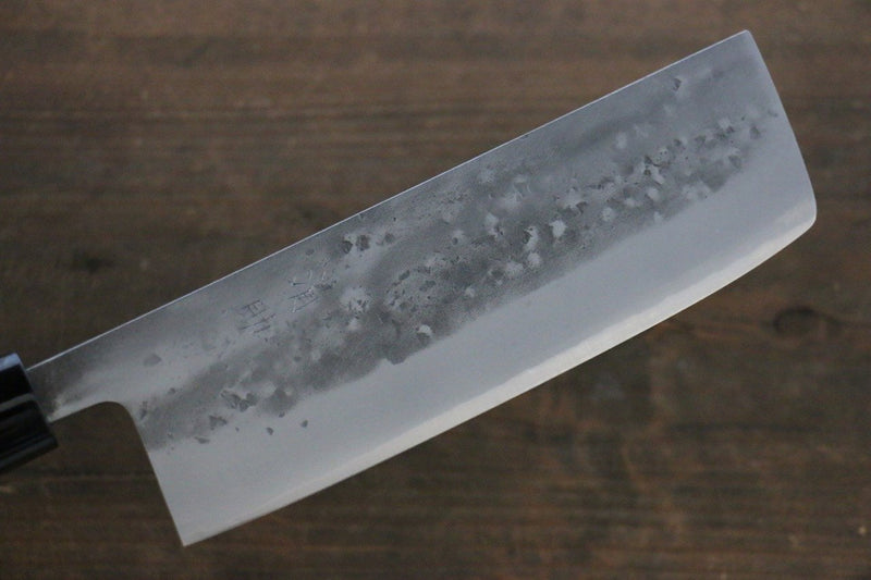 Seisuke Acero Azul No.2 Nashiji Nakiri  165mm Mango de Castaña - Japanny-SP