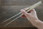 Moribashi Japanese cooking chopstick with mahogany and water buffalo horn handle - Japanny-SP