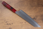 Sakai Takayuki Nanairo VG10 de 33 Capas Kengata Gyuto  190mm Mango de Resina ABS (Caparazon de tortuga rojo) - Japanny-SP