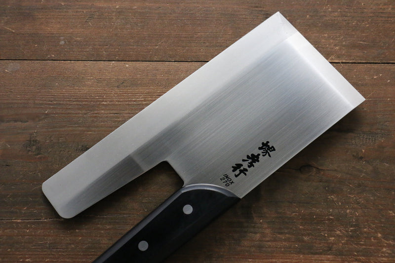 Sakai Takayuki [Para zurdos] INOX Molibdeno Soba  270mm Mango de Madera de Pakka Negra - Japanny-SP