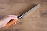 Sakai Takayuki Hakugin INOX Terminado de Espejo Mukimono  180mm Mango de Tejo - Japanny-SP