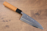 Sakai Takayuki Hakugin INOX Terminado de Espejo Deba  150mm Mango de Tejo - Japanny-SP