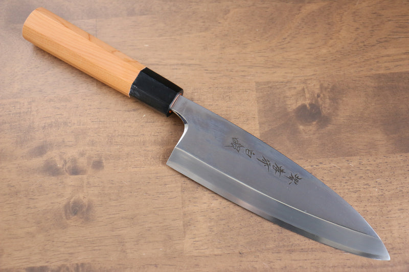 Sakai Takayuki Hakugin INOX Terminado de Espejo Deba  180mm Mango de Tejo - Japanny-SP