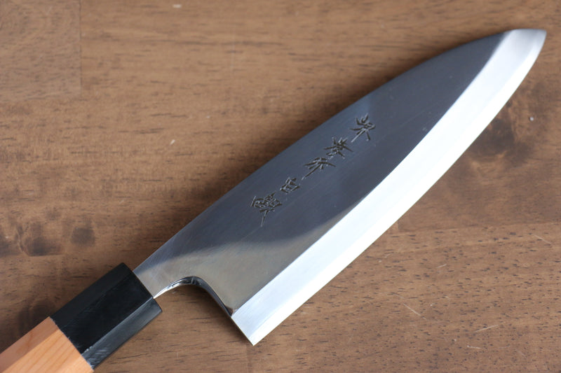 Sakai Takayuki Hakugin INOX Terminado de Espejo Deba  180mm Mango de Tejo - Japanny-SP