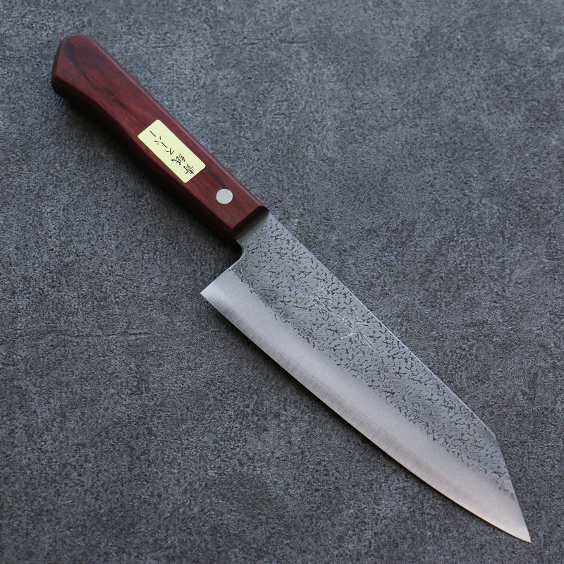 Seisuke Super Azul Martillado Bunka  165mm Mango de Madera de pakka roja - Japanny-SP