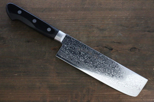 Sakai Takayuki AUS10 45 Capas Damasco con Terminado de Espejo Nakiri  160mm - Japanny-SP