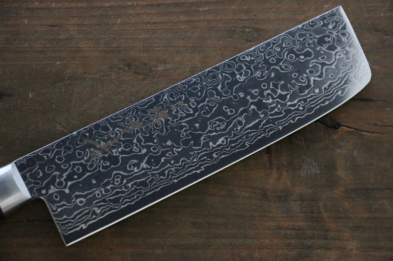 Sakai Takayuki AUS10 45 Capas Damasco con Terminado de Espejo Nakiri  160mm - Japanny-SP