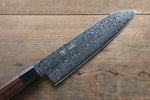 Seisuke AUS10 Damasco Santoku  180mm Mango de Shitan - Japanny-SP