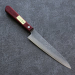 Seisuke Super Azul Martillado Petty-Utilitario  150mm Mango de Madera de pakka roja - Japanny-SP