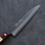 Seisuke Super Azul Martillado Petty-Utilitario  150mm Mango de Madera de pakka roja - Japanny-SP