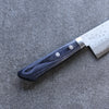 Kunihira Sairyu VG10 Damasco Santoku  170mm Mango de azul marino de pakka negra - Japanny-SP