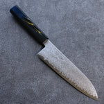 Seisuke VG10 Damasco Santoku  180mm Mango de Laquerado - Japanny-SP