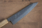 Seisuke Tsukikage AUS10 Terminado Migaki Damasco Martilleado Gyuto  180mm Mango de Roble - Japanny-SP