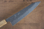 Seisuke Tsukikage AUS10 Terminado Migaki Damasco Martilleado Gyuto  180mm Mango de Roble - Japanny-SP